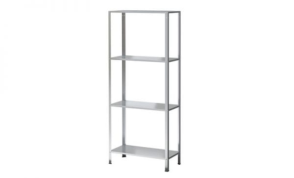Ikea Hack, hyllis shelving unit transformed, by Real Happy Space featured on @Remodelaholic