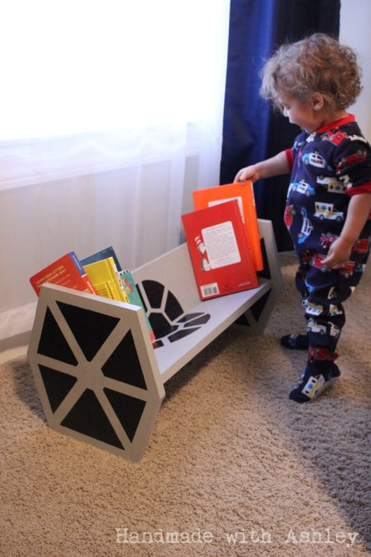 How to build a Star Wars tie fighter bookshelf for kids Ashley Grenon