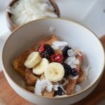 French Toast Bowl with Cinnamon Sugar