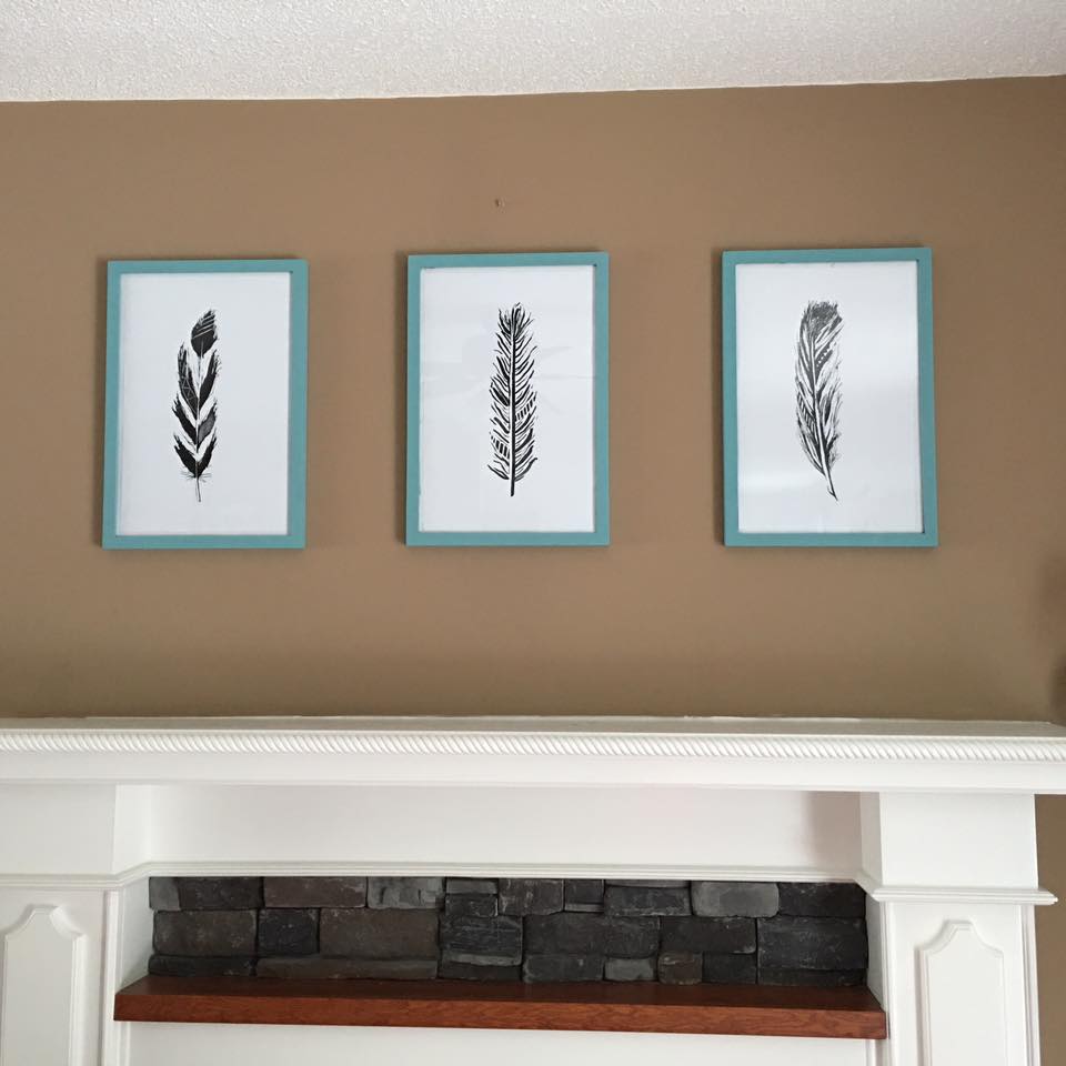 Feather Printables | How to Mount Printable Art and Make Your Own Frame ...