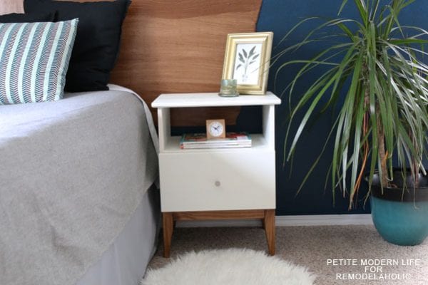 Gorgeous mid century Ikea Tarva hack by Petite Modern Life on Remodelaholc