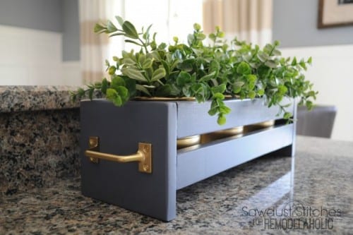 How to Build Modern Tabletop Planters | Remodelaholic