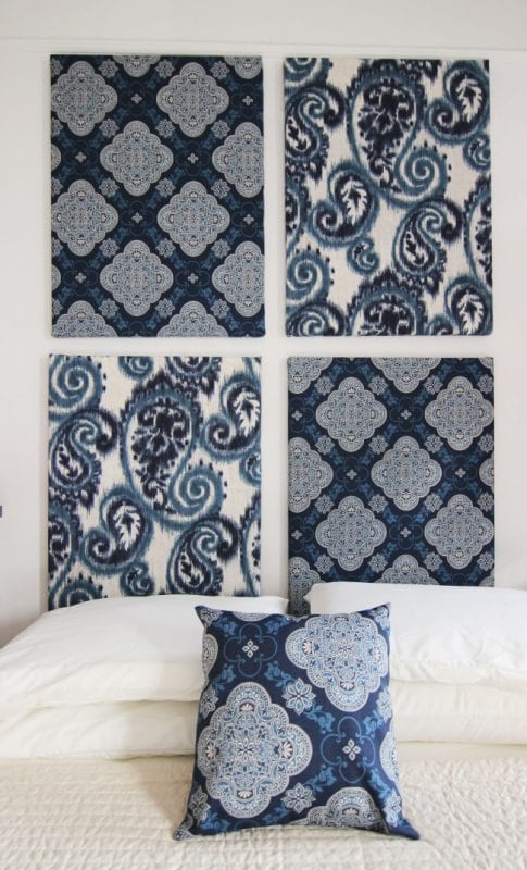 Simple Nature Decor bold boho artwork over the bed