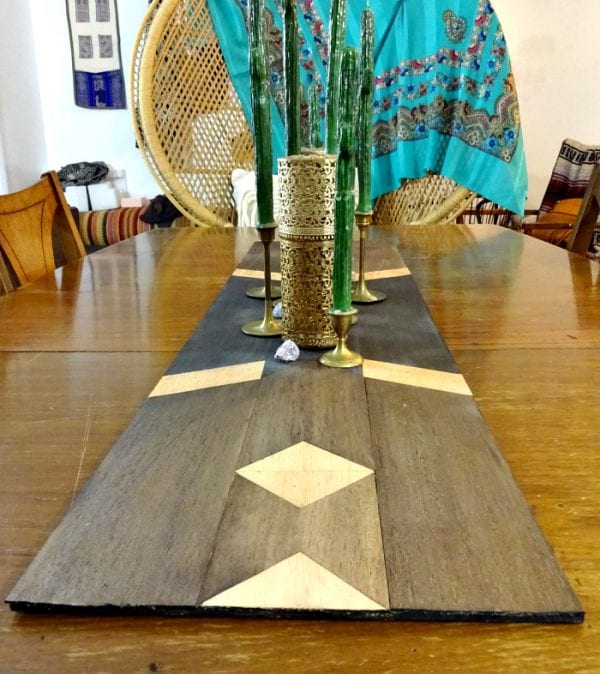How to Make a Modern Balsa Wood Table Runner Remodelaholic