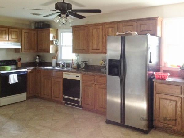 Amazing kitchen remodel of 1950s home by Vanessa's Modern Vintage Home featured on @Remodelaholic