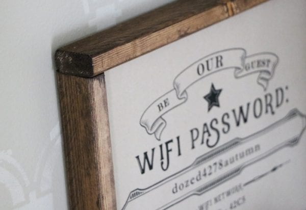 Free Editable Guest Wifi Printable | Remodelaholic