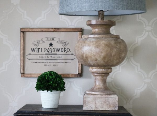 FREE wifi password printable from Sincerely Sara D