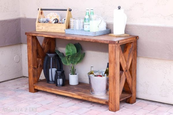 Outdoor Console Table Building Plans Addicted 2 DIY