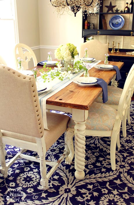 Rustic Farmhouse Table Pretty Handy Girl