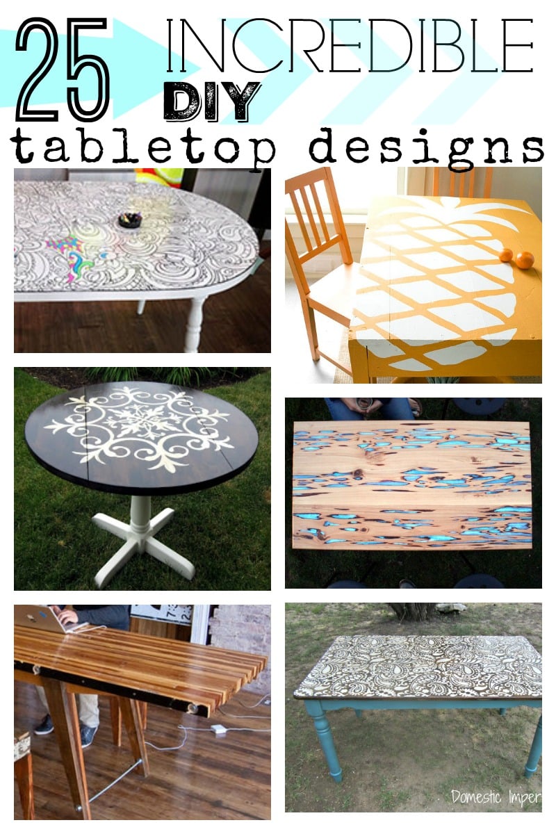 25 Incredible DIY Tabletop Designs Remodelaholic