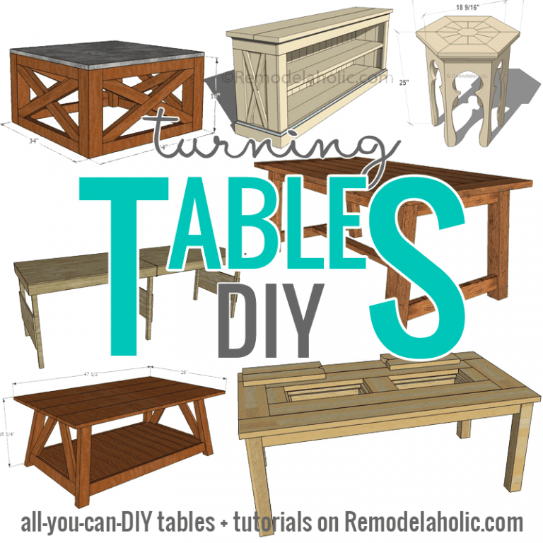 It's Turning Tables DIY Week! | Remodelaholic