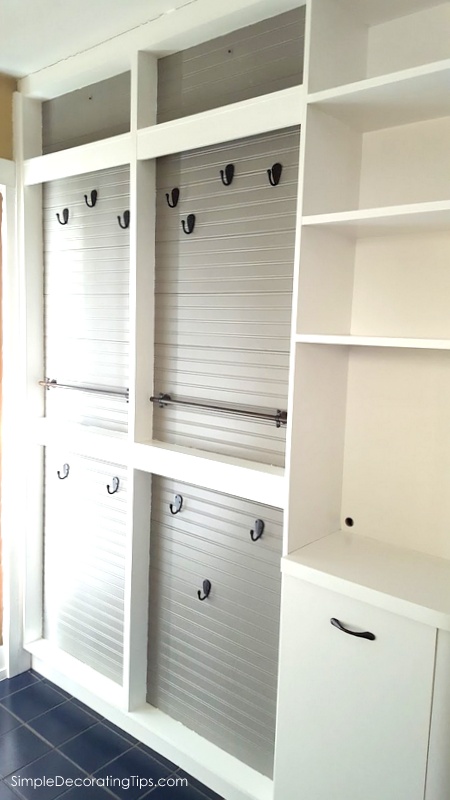 DIY Wall Mounted Pot Rack from a Shallow Display Cabinet | Remodelaholic