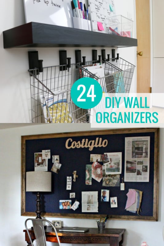 24 Awesome DIY Wall Organization Stations Remodelaholic