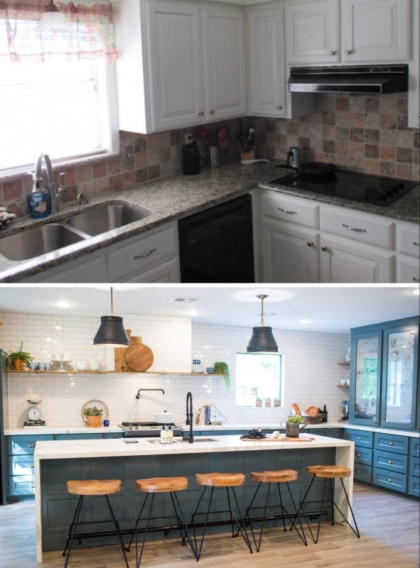 Love the look of the kitchens on Fixer Upper? Get the look in your own home with these 6 Design Elements of a Fixer Upper Kitchen featured on Remodelaholic.com Fixer Upper Kitchen - Season 3, School House