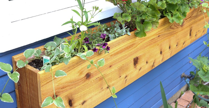 How to Build a Wood Window Box Planter | Remodelaholic