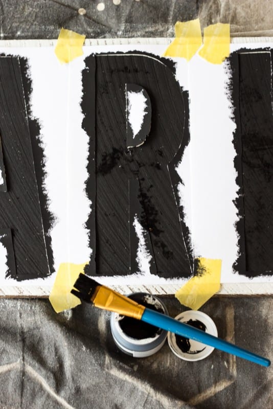 6 How To Easily Make A Custom Painted Farmhouse Sign From Raw Lumber , By Blesser House Featured On @Remodelaholic