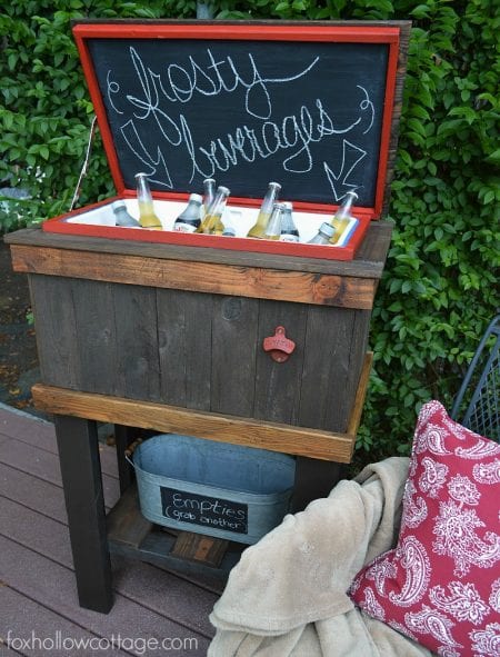 diy-reclaimed-wood-deck-cooler-stand-foxhollowcottage