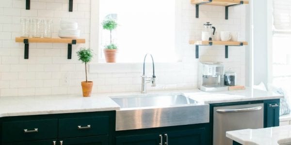 6 Design Elements Of A Fixer Uppper Kitchen Featured