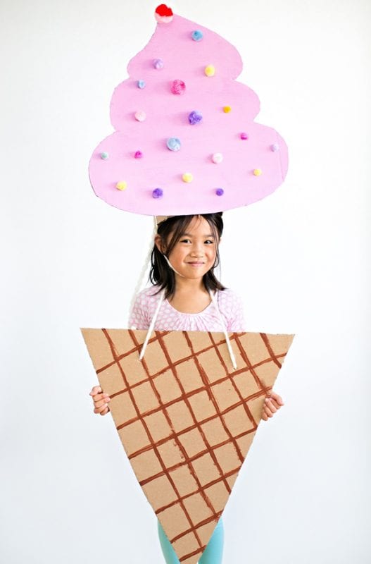 Cardboard Ice Cream Costume