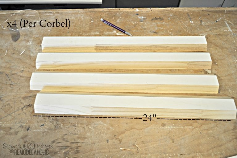 How To DIY Craftsman Door Casing and Easy Corbels Remodelaholic