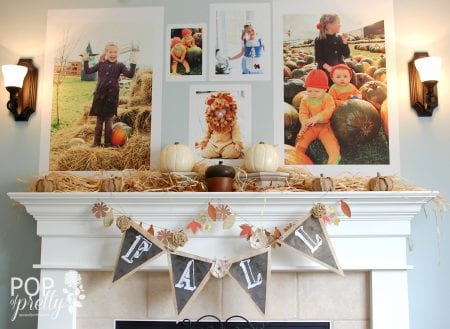 Take your decor from Fall to Thanksgiving by changing a couple of things and using this inspiration. 30 Perfect Thanksgiving Mantels Featured On Remodelaholic.com