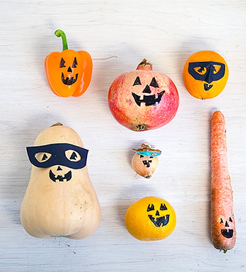 Halloween Fruit And Veggie Faces Willow Day