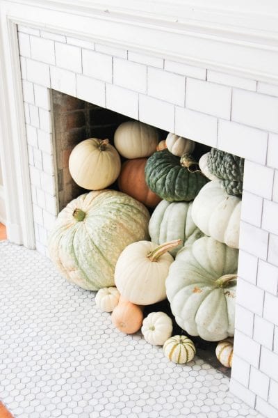 Take your decor from Fall to Thanksgiving by changing a couple of things and using this inspiration. 30 Perfect Thanksgiving Mantels Featured On Remodelaholic.com