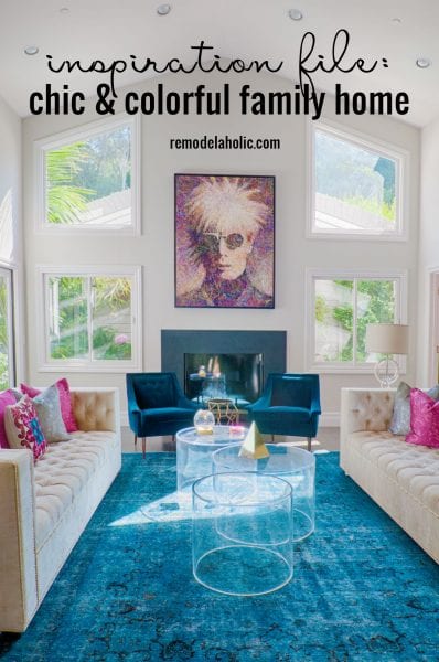 Inspiration File: Chic & Colorful Family Home | Remodelaholic