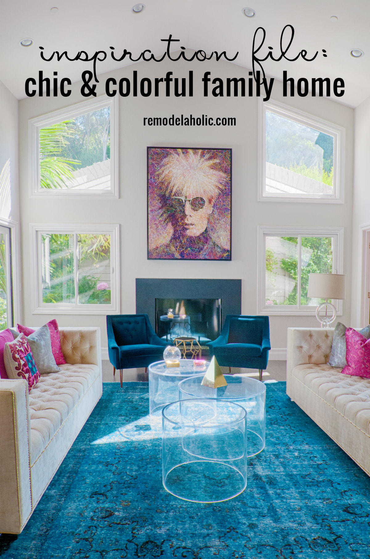 Inspiration File: Chic & Colorful Family Home | Remodelaholic