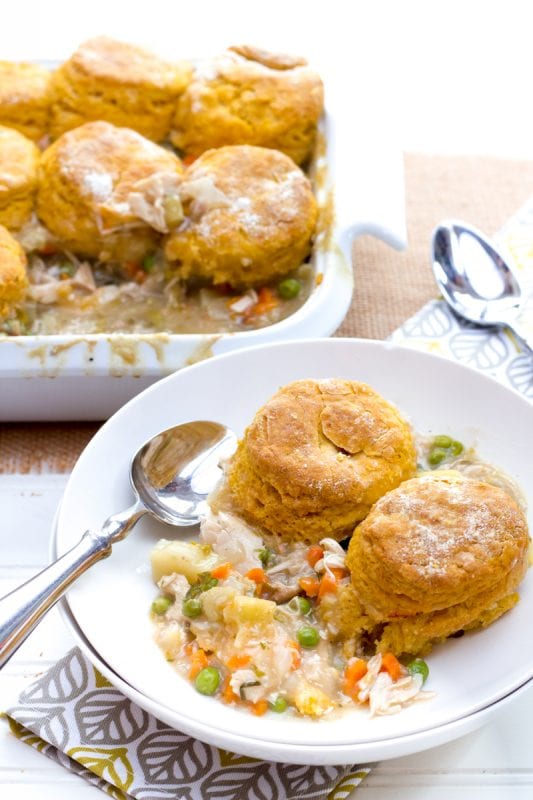 TURKEY POT PIE WITH SWEET POTATO BISCUITS Wholefully