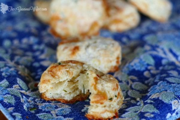 Brie And Chive Biscuits