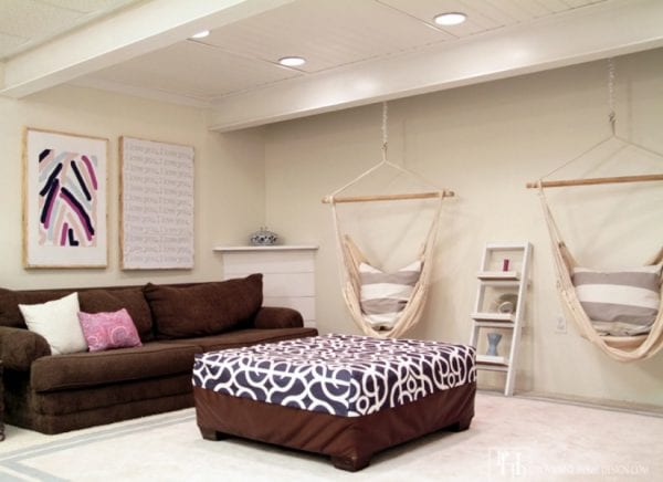 Feat Diy Beadboard Ceiling In Basement @Remodelaholic