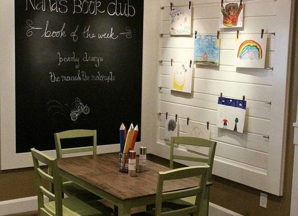 Feat Kids Reading And Art Nook Via @Remodelaholic