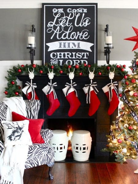 Get Ready To Decorate Your Fireplace Mantel For Christmas So May Fun And Unique Ideas In This List Of 30 Perfect Holiday Mantels Featured On Remodelaholic ComGet Ready To Decorate Your Fireplace Mantel For Christmas So May Fun And Unique Ideas In This List Of 30 Perfect Holiday Mantels Featured On Remodelaholic.com