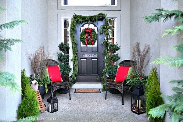Christmas Front Porch At The Picket Fence 2012