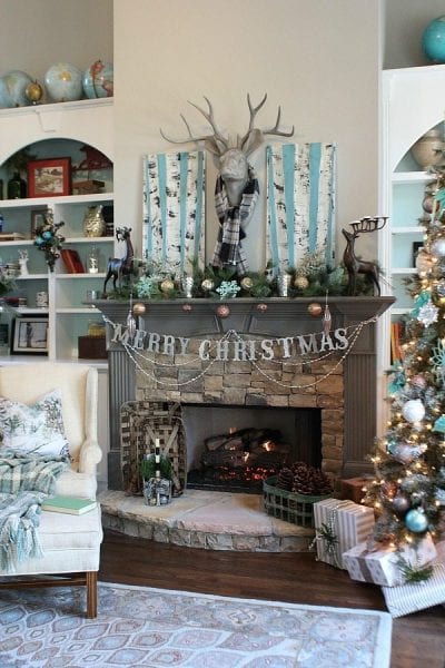 Get Ready To Decorate Your Fireplace Mantel For Christmas So May Fun And Unique Ideas In This List Of 30 Perfect Holiday Mantels Featured On Remodelaholic ComGet Ready To Decorate Your Fireplace Mantel For Christmas So May Fun And Unique Ideas In This List Of 30 Perfect Holiday Mantels Featured On Remodelaholic.com