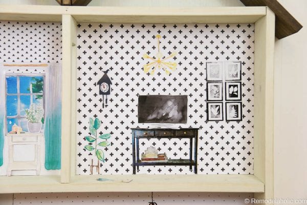 DIY Dollhouse Tutorial + Printable Dollhouse Furniture | Remodelaholic