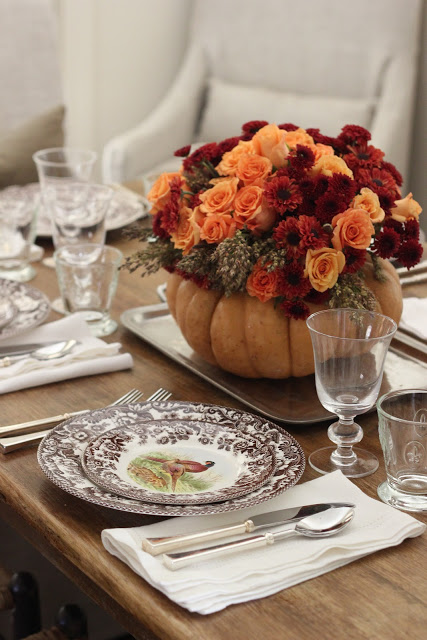 DIY Pumpkin Vase Thanksgiving Centerpiece Ask Anna Remodelaholic