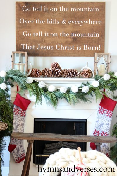 Go Tell It On The Mountain Mantel 400x600
