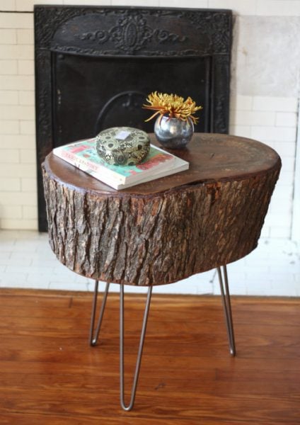 Tree Stump Table Hairpin Legs 424x600