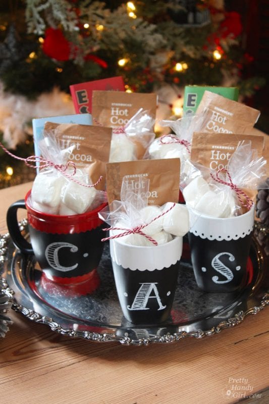 Chalkboard Painted Mugs Cocoa 533x800