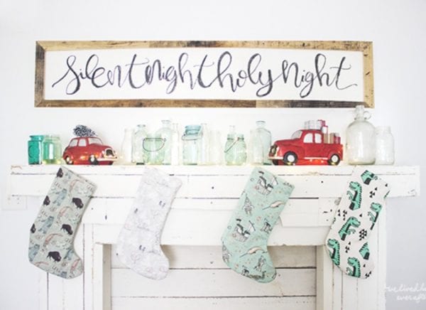 Feat DIY Faux Mantel In A Master Bedroom, Rustic Farmhouse Christmas Home Tour, We Lived Happily Ever After On @Remodelaholic