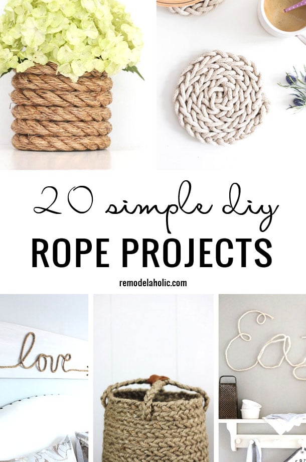 20 Simple DIY Rope Projects | Remodelaholic