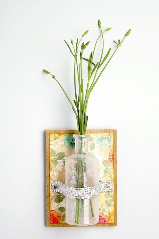 DIY Flower Vases Mod Podge Rocks