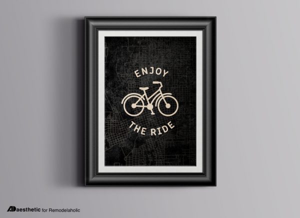 Enjoy The Ride Free Printable Graphic &bull; AD Aesthetic For Remodelaholic &bull; Horizontal