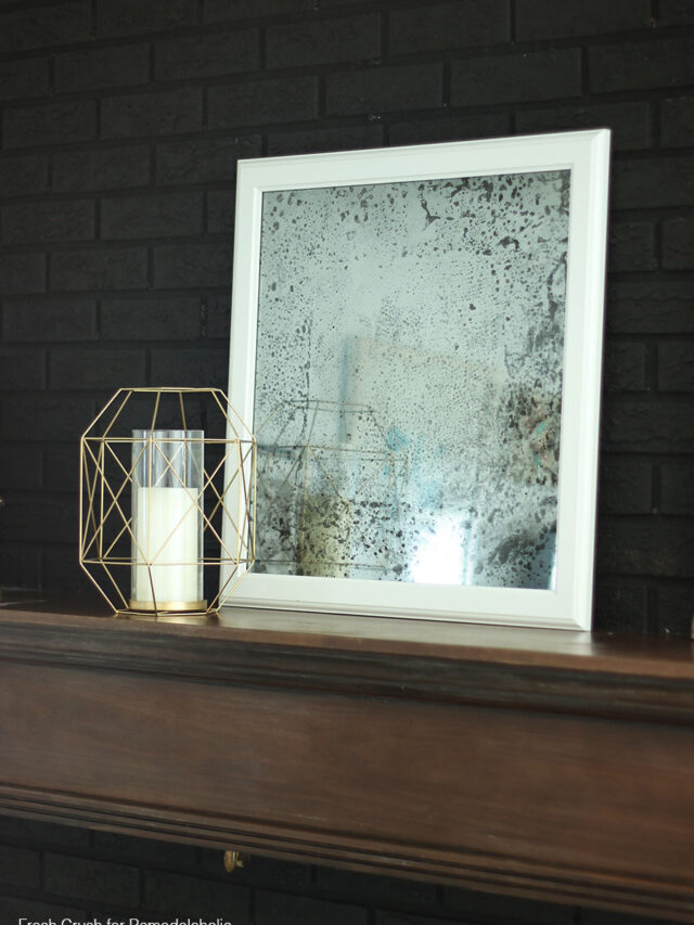 Diy Antique Mirror Black Brick1