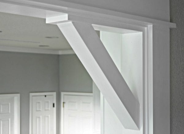 Feat Decorative Casing And Corbels By Sawdust2stitches For Remodelaholic.com