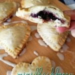 Mini Heart Shaped Blackberry Pies