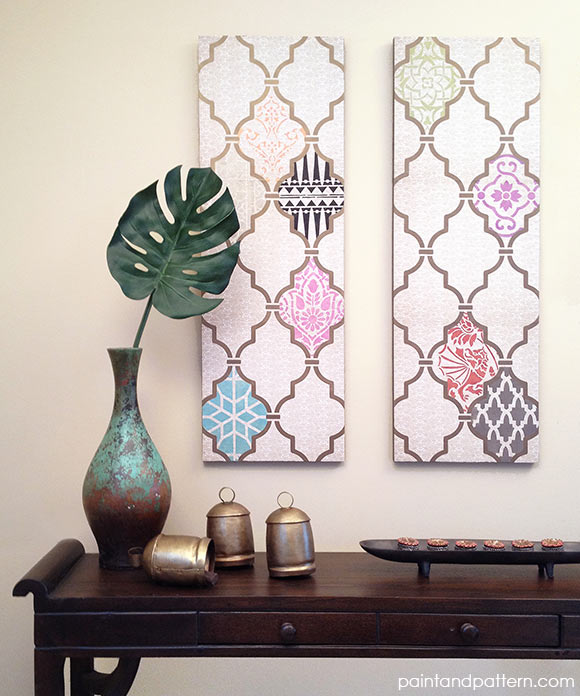 DIY Canvas Art Projects Paint + Pattern