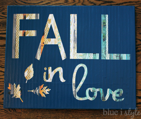 DIY Canvas Art Projects Blue I Style